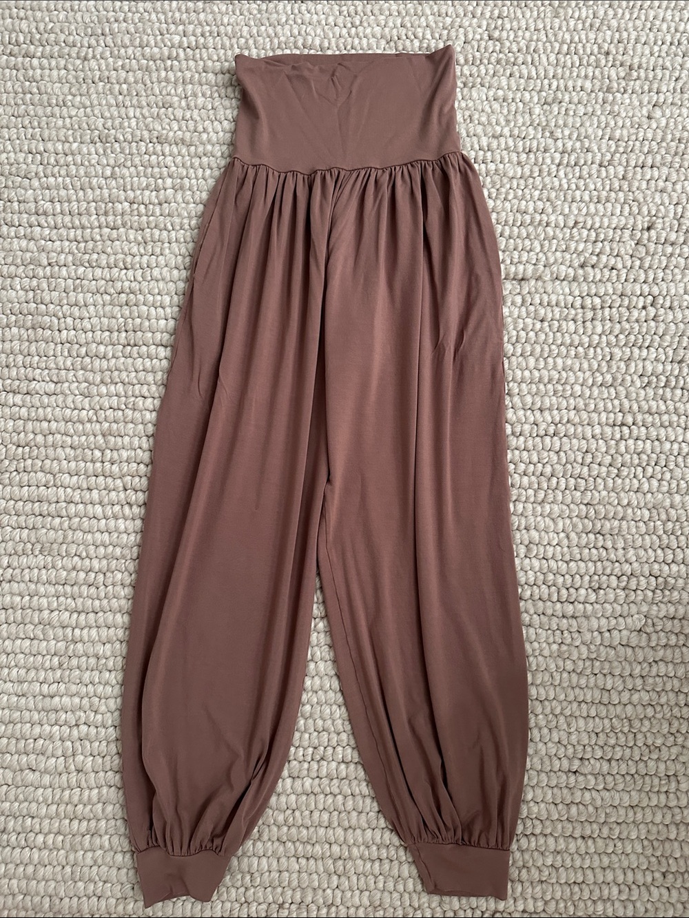 Indigo Luna Brown Harem Yoga Pants Tencel Modal XS/S (NEW)